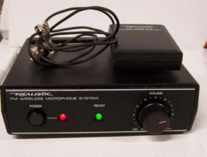 Realistic FM Wireless Microphone Receiver Transmitter 32-1221A System SALE PRICE - Picture 1 of 5