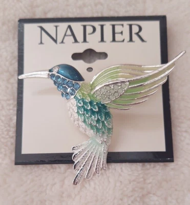 Nuevo Pin Colibrí Napier Tono Plata Foto 1 de 4