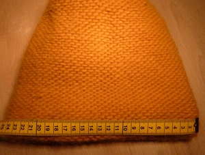 Schicke Damen Mütze Strickmütze Wintermütze beanie warm doppellagig gelb - Bild 1 von 5
