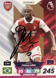 Tarjeta firmada Premier League Adrenalyn XL PLUS 2023 Gabriel Magalhães Arsenal - Imagen 1 de 1