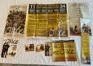 10+ Anuncios de periódico Once the Musical Broadway OBC/Tony/Cerrado RARO - Imagen 1 de 1
