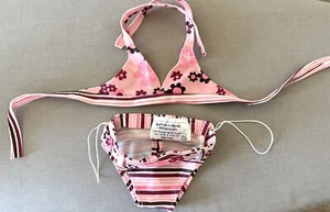 Build A Bear BAB Pink Floral Bathing Suit Bikini - Picture 1 of 3