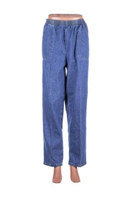 Pantalones de mujer Cherokee pierna recta 12 algodón azul Foto 1 de 2