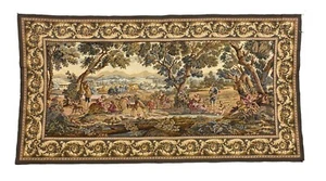Large Antique French Aubusson Wall Tapestry 187 x 75 cm 100 x 39 in - Picture 1 of 9