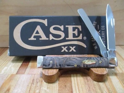 Cuchillo de Bolsillo Baby Doc 7282 Madera de Roble Rizado Negro Estuche USA XX (2025) - 14007 NUEVO EN CAJA Foto 1 de 4