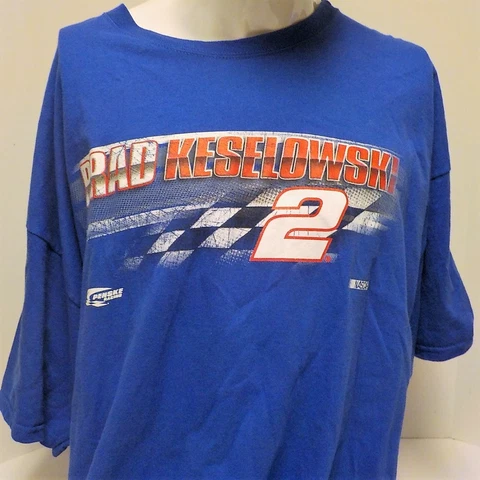 NASCAR Brad Keselowski Short Sleeve Shirt  Size Adult 2XL Cover