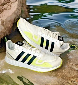 Adidas Multix GZ9042 Mens Size 14 White w/Black Stripes Shoes Sneakers - Picture 1 of 22