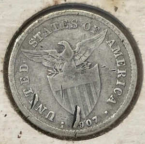 Moneda de plata de 20 centavos Filipinas 1907-S - Imagen 1 de 3