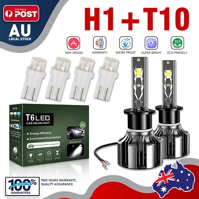 2x H1 LED Headlight Globes 10000LM For Kia Sportage 1997-2003 Sorento 2003-2009 - image 1 of 4