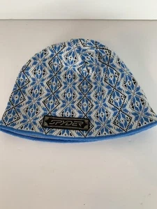 Spyder Damen blau Schneeflocke Beanie Einheitsgröße Wolle - Bild 1 von 7