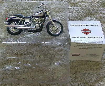 Maisto Harley-Davidson 2001 Dyna Low Rider motocicleta Bulova promoción certificado de autenticidad patrimonio EE. UU. Foto 1 de 3