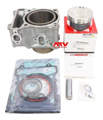 Yamaha Rhino Kodiak Grizzly Wolverine 450 Cylinder Jug Gasket Wiseco Piston Kit - Image 1 of 4