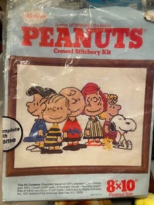 Kit de costura Malina Peanuts (The Gang) Crewel *Abierto/Iniciado* a2 - Imagen 1 de 9