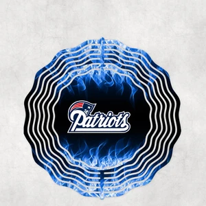 New England Patriots Inspired 10" Wind Spinner #2 - Picture 1 of 1