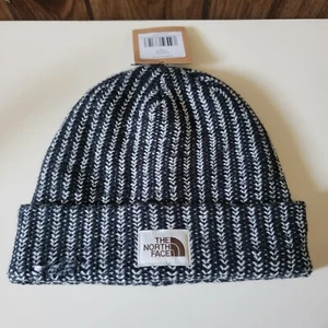 THE NORTH FACE Salty Bae Fleece Lined Beanie Hat One Size TNF Black NWT - Picture 1 of 5