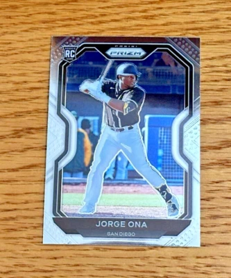 JORGE ONA 2021 Panini Prizm #209 Tier III Rookie RC - Image 1 of 2
