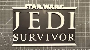 Jedi Survivor Star Wars - 3D Printed Sign Stand - Afbeelding 1 van 2