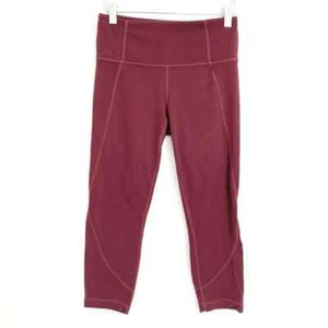 ATHLETA Capri Leggings Spiced Cabernet Maroon ~ Size XS ~ Shaping! - Picture 1 of 3