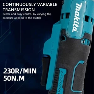 Makita 18V Brushless Ratchet Right Angle Wrench Cordless Driver Multifunction - Picture 1 of 8