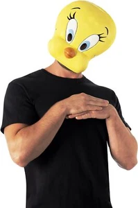 Tweety Bird Plastic Mask Space Jam 2 Fancy Dress Up Halloween Costume Accessory - Picture 1 of 1