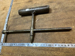 n°31 OLD TOOL compass , OUTIL Ancien Compas a Rondelles Fabrication Artisanale - Picture 1 of 5