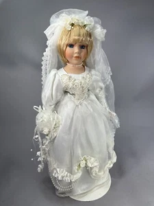 The Herritags Signature Collection 16" Porcelain Bride Doll Heather - Picture 1 of 11