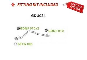 Exhaust Tail Pipe For Daihatsu Fourtrak Wildcat/Rocky GDU024 + Fitting Kit DU024