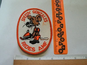 AMF Snowmobile Patch , Vintage Speedy Gonzales Rides Patch - Picture 1 of 1