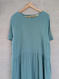 Seasalt Cornwall UK 16 Pebble Comb Dress Seersucker Smock Dress RRP £69.95 - Picture 1 of 15