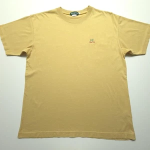 VTG Hang Ten Mens Shirt Small Yellow Basic Quite Surf Logo 90s Beach Hong Kong - Picture 1 of 20