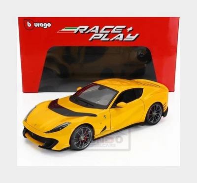 1:18 BURAGO Ferrari 812 Competizione 2021 Giallo Modena Yellow BU01646 - Immagine 1 di 2