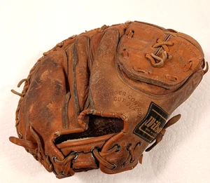 Guante de béisbol Carlton Fisk vintage Wilson A2514 Catchers Mitt derecho - Imagen 1 de 5