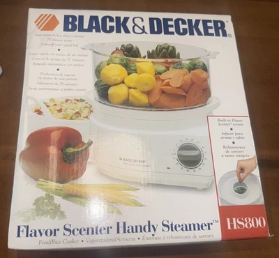 Black & Decker HS800 Sabor Scenter Práctica Vaporera Arrocera Nueva en Caja Sellada - Imagen 1 de 4