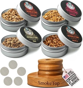 SmokeTop Cocktail Smoker Kit with 4 Flavors Wood Chips - Cocktail Smoker Kit ... - Picture 1 of 9
