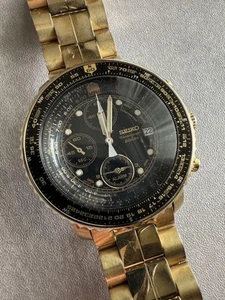 Seiko Pilot Chronograph Flight Master Analog Watch Excellent Condition - Picture 1 of 7
