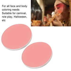 2Pcs Face Blush Powder Soft Light Colorful Single Portable Pressed Face Cheek - Picture 1 of 22