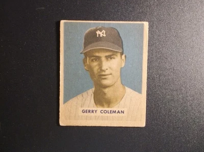 1949 Bowman Gum Baseball Gerry Coleman Card # 225 - Image 1 of 2