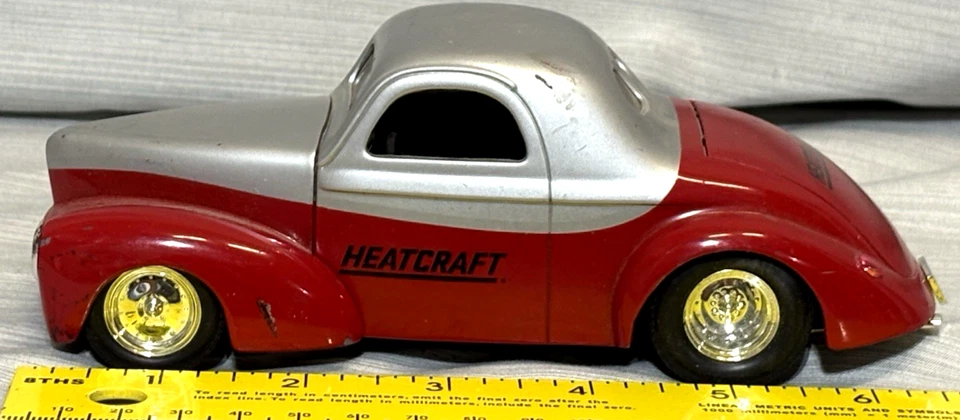 LENNOX HEATCRAFT 1941 WILLYS COUPE STREET ROD SpecCast 1:25 CROWN PREMIUM - Image 1 of 4