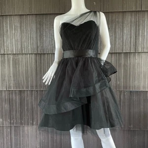 NWOT Impression One Shoulder Sweetheart Ruffled Party Dress Gothic Whimsical 12 - Picture 1 of 15
