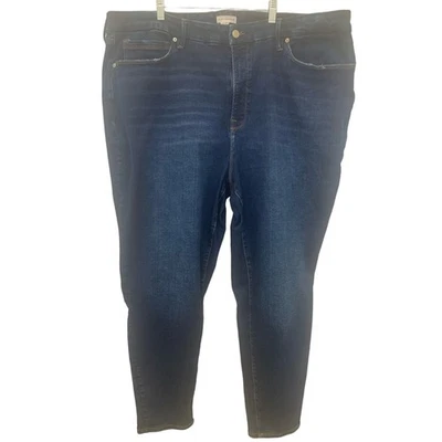 Good American Jeans 28-32 Blue Good Legs High Rise Straight Stretch Dark NWOT - Image 1 of 4