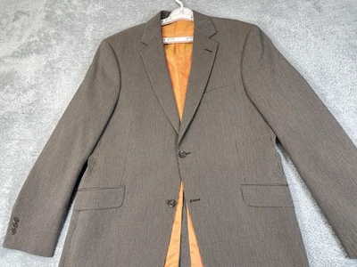 Blazer Ben Sherman Para Hombres 42 Regular Marrón Rayas Lana Algodón Abrigo Deportivo Canadá Foto 1 de 4