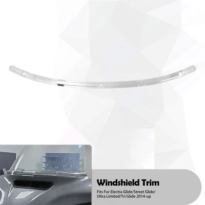 Chrome Billet Windshield Trim Fit For Harley Touring FLHTCU Tri Glide 2014-2023 - Image 1 of 4
