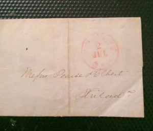 A5 # Old 1846 Stampless Cover/ Letter - Picture 1 of 3