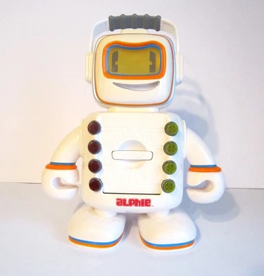 HASBRO 2009 ALPHIE VINTAGE TALKING ROBOT ELECTRONIC LEARNING W 30 CARDS WORKS - Image 1 of 3
