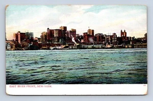 East River Front New York Postcard Unposted - Picture 1 of 2