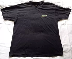 VINTAGE NO FEAR MENS FRONT & BIG BACK PRINT BLACK GRAPHIC PRINT T-SHIRT SIZE XL - Picture 1 of 8