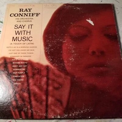 Ray Conniff His Orchestra & Chorus Say It with Music (Latin) Vinyl Record LP 12” - Image 1 of 2