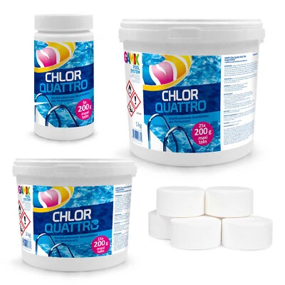 Chlortabletten für Pool 1-5 kg Multifunktion Tabs 3in1 Pflege für Schwimmbad - Bild 1 von 4