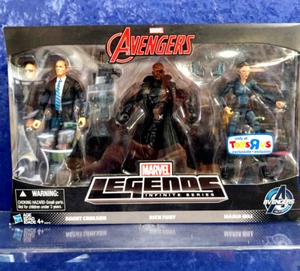 Marvel Legends Toys R Us Avengers Agent Coulson Nick Fury Maria Hill MIB 2015 - Picture 1 of 6