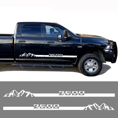 Kit de gráficos adhesivos de calcomanía de montaña puerta lateral deportiva para Dodge Ram 2500 2 piezas Foto 1 de 4